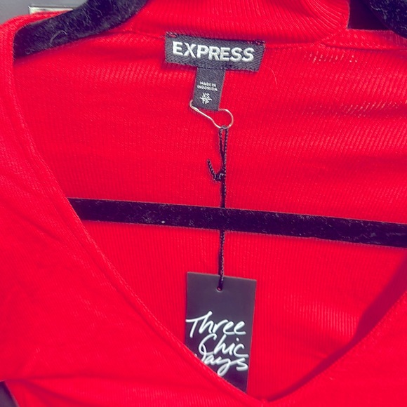 NWT express red light weight sweater xs - Picture 2 of 4